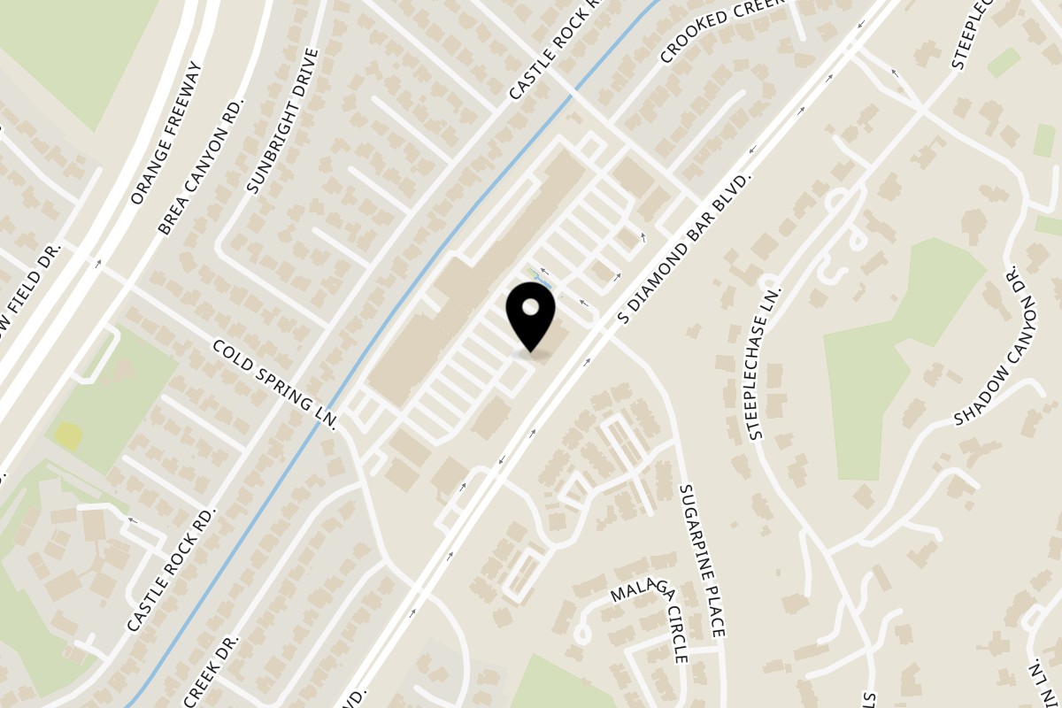Map showing the location of Legend Hot Chicken Diamond Bar on 2841 S Diamond Bar Blvd # C in Diamond Bar